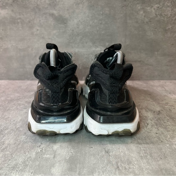 Nike React Vision Running Shoes CW0730-001 Womens sz 7 - black/white - Picture 4 of 6